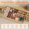imageLifewit 5 Pack Drawer Dividers Bamboo 4quot High 1217quot Adjustable Drawer Organizers for Clothes Expandable Dresser Separators in BedroomBathroomKitchenFridgeOffice Organization and Storage8