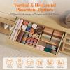 imageLifewit 5 Pack Drawer Dividers Bamboo 4quot High 1217quot Adjustable Drawer Organizers for Clothes Expandable Dresser Separators in BedroomBathroomKitchenFridgeOffice Organization and Storage5