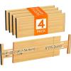 imageLifewit 6 Pack 6quot Deep Bamboo Drawer Dividers 13165quot Expandable Drawer Organisers for Clothes Adjustable Dresser Drawer Divider Clothing Drawers Separators for Dresser Bedroom Bathroom Office4