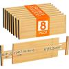 imageLifewit 6 Pack 6quot Deep Bamboo Drawer Dividers 13165quot Expandable Drawer Organisers for Clothes Adjustable Dresser Drawer Divider Clothing Drawers Separators for Dresser Bedroom Bathroom Office8