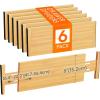 imageLifewit 6 Pack 6quot Deep Bamboo Drawer Dividers 13165quot Expandable Drawer Organisers for Clothes Adjustable Dresser Drawer Divider Clothing Drawers Separators for Dresser Bedroom Bathroom Office6