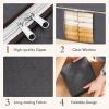 imageLifewit 6 Pack Clothes Storage Bag Foldable Storage Bin Closet Organizer with Reinforced Handle Sturdy Fabric Blanket Storage with Clear Window Storage Containers for Clothing Bedding GrayGray