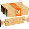 imageLifewit 6 Pack Dresser Drawer Dividers 5quot High 125155quot Bamboo Drawer Dividers for Clothes Expandable Drawers Organizer Adjustable Drawers Separators for Dresser Bedroom Bathroom Office8