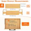 imageLifewit 6 Pack Dresser Drawer Dividers 5quot High 125155quot Bamboo Drawer Dividers for Clothes Expandable Drawers Organizer Adjustable Drawers Separators for Dresser Bedroom Bathroom Office4