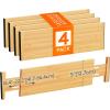 imageLifewit 6 Pack Dresser Drawer Dividers 5quot High 125155quot Bamboo Drawer Dividers for Clothes Expandable Drawers Organizer Adjustable Drawers Separators for Dresser Bedroom Bathroom Office4