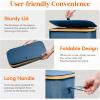 imageLifewit 65L Slim Laundry Hamper with Lid Narrow Laundry Basket with Removable Bag ampamp Bamboo Handles Fodable Thin Dirty Clothes Hamper for Laundry Collapsible Bin for Bathroom Bedroom Dorm Dark GrayDark Blue