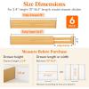 imageLifewit 8 Pack Drawer Dividers Bamboo 24quot High 1622quot Adjustable Drawer Organizers for Clothes Wooden Dresser Separators in BedroomBathroomKitchenFridgeOffice Organization and Storage6