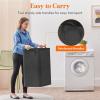 imageLifewit 80L Large Tall Laundry Hamper Collapsible Laundry Basket with Handles Foldable Clothes Hampers for Laundry Portable Dirty Clothes Hamper for Dorm College Bedroom Bathroom Light GrayBlack