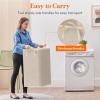 imageLifewit 80L Large Tall Laundry Hamper Collapsible Laundry Basket with Handles Foldable Clothes Hampers for Laundry Portable Dirty Clothes Hamper for Dorm College Bedroom Bathroom Light GrayBeige