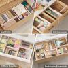 imageLifewit 9 Pack Drawer Dividers 4quot High 1117quot Adjustable Drawer Organizers for Clothes Expandable Dresser Separators in BedroomBathroomKitchenFridgeOffice Organization and Storage WhitePink