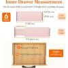 imageLifewit 9 Pack Drawer Dividers 4quot High 1117quot Adjustable Drawer Organizers for Clothes Expandable Dresser Separators in BedroomBathroomKitchenFridgeOffice Organization and Storage WhitePink