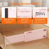 imageLifewit 9 Pack Drawer Dividers 4quot High 1117quot Adjustable Drawer Organizers for Clothes Expandable Dresser Separators in BedroomBathroomKitchenFridgeOffice Organization and Storage WhitePink