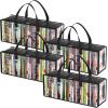 imageLifewit CD Storage Bags 2 Pack Clear PVC Plastic CD Case Holder with Handles Front Window Zipper Design Stackable Media Organizer Box for Albums Hold up to 100 Pcs CDs 50 Each4