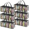 imageLifewit CD Storage Bags 2 Pack Clear PVC Plastic CD Case Holder with Handles Front Window Zipper Design Stackable Media Organizer Box for Albums Hold up to 100 Pcs CDs 50 Each6