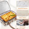 imageLifewit Casserole Carrier for Hot or Cold Food Insulated Casserole Baking Dish Bag Food Carrier Lasagna Holder for PotluckPartiesPicnicCookouts Fits 9quotx13quot Baking Dish GreyBeige