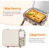 imageLifewit Casserole Carrier for Hot or Cold Food Insulated Casserole Baking Dish Bag Food Carrier Lasagna Holder for PotluckPartiesPicnicCookouts Fits 9quotx13quot Baking Dish GreyBeige