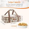 imageLifewit Casserole Carrier for Hot or Cold Food Insulated Casserole Baking Dish Bag Food Carrier Lasagna Holder for PotluckPartiesPicnicCookouts Fits 9quotx13quot Baking Dish GreyBeige