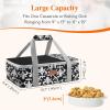 imageLifewit Casserole Carrier for Hot or Cold Food Insulated Casserole Baking Dish Bag Food Carrier Lasagna Holder for PotluckPartiesPicnicCookouts Fits 9quotx13quot Baking Dish GreyBlack