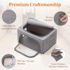 imageLifewit Clothes Storage Bins with Metal Frame Stackable Storage Box Foldable Clothing Storage Bins with Lids 40L Storage Bags Fabric Box Organizer with Clear Window Zippers Sturdy Handles 4 Pack4