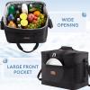 imageLifewit Cooler Bag 305060 Cans Collapsible and Insulated Large Lunch Bag Leakproof Soft Cooler Portable Tote for CampingBBQFamily Outdoor ActivitiesBlack