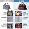 imageLifewit Cooler Bag 305060 Cans Collapsible and Insulated Large Lunch Bag Leakproof Soft Cooler Portable Tote for CampingBBQFamily Outdoor ActivitiesBurgendy