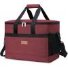 imageLifewit Cooler Bag 305060 Cans Collapsible and Insulated Large Lunch Bag Leakproof Soft Cooler Portable Tote for CampingBBQFamily Outdoor ActivitiesBurgendy
