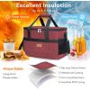 imageLifewit Cooler Bag 305060 Cans Collapsible and Insulated Large Lunch Bag Leakproof Soft Cooler Portable Tote for CampingBBQFamily Outdoor ActivitiesBurgendy