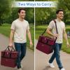 imageLifewit Cooler Bag 305060 Cans Collapsible and Insulated Large Lunch Bag Leakproof Soft Cooler Portable Tote for CampingBBQFamily Outdoor ActivitiesBurgendy