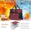 imageLifewit Cooler Bag 305060 Cans Collapsible and Insulated Large Lunch Bag Leakproof Soft Cooler Portable Tote for CampingBBQFamily Outdoor ActivitiesBurgendy
