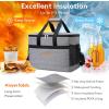imageLifewit Cooler Bag 305060 Cans Collapsible and Insulated Large Lunch Bag Leakproof Soft Cooler Portable Tote for CampingBBQFamily Outdoor ActivitiesGray