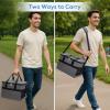 imageLifewit Cooler Bag 305060 Cans Collapsible and Insulated Large Lunch Bag Leakproof Soft Cooler Portable Tote for CampingBBQFamily Outdoor ActivitiesGray