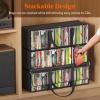 imageLifewit DVD Storage Bags 6 Pack Clear PVC Plastic DVD Organizer with Handles and Zipper Media Holder for Blu Ray Disc Movie Cases VHS Box Video Game Disks Albums Holds 240 Pcs DVDs 40 Each213L x 63W x 59H for CD