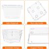 imageLifewit Drawer Organizer 25PCS 4 Sizes Clear Plastic Desk Drawer Dividers Storage Separation Bins for Make Up Kitchen Utensils Vanity Accessories in OfficeBathroomBedroom Organization