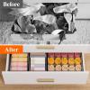 imageLifewit Drawer Organizer Clothes for Closet 16 Pack 3 Sizes Underwear Wardrobe Drawer Dividers Fabric Foldable Dresser Storage Organizer Bins for Sock Bra Lingerie Undies GreyDove Gray