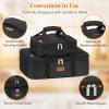 imageLifewit Duo Insulated Casserole Carrier for Hot or Cold Food Lasagna Holder 2 Compartments Thermal Lunch Tote for Potluck Parties Cookouts Fits 9quotx13quot Casserole Dish GrayBlack