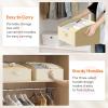 imageLifewit Fabric Extra Large Trapezoid Closet Storage Bins for Shelf 6 Pack Closet Organizer Baskets with Handles Foldable Clothes Containers for Book Purse 197quot x 11quot x 79quot 23L Light GrayBeige