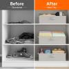 imageLifewit Fabric Extra Large Trapezoid Closet Storage Bins for Shelf 6 Pack Closet Organizer Baskets with Handles Foldable Clothes Containers for Book Purse 197quot x 11quot x 79quot 23L Light GrayLight Gray