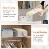 imageLifewit Fabric Extra Large Trapezoid Closet Storage Bins for Shelf 6 Pack Closet Organizer Baskets with Handles Foldable Clothes Containers for Book Purse 197quot x 11quot x 79quot 23L Light GrayLight Gray