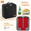 imageLifewit Freezable Lunch Box Insulated Reusable Lunch Bag with 2 Ice Packs Mini Cooler Snack Bag for Bento Box for Salad Sandwich Snacks fo Men Women for Work Black 5LBlack