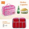 imageLifewit Freezable Lunch Box Insulated Reusable Lunch Bag with 2 Ice Packs Mini Cooler Snack Bag for Bento Box for Salad Sandwich Snacks fo Men Women for Work Black 5LPink
