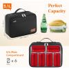 imageLifewit Freezable Lunch Box Insulated Reusable Lunch Bag with 2 Ice Packs Mini Cooler Snack Bag for Bento Box for Salad Sandwich Snacks fo Men Women for Work Black 5LBlack