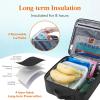 imageLifewit Freezable Lunch Box Insulated Reusable Lunch Bag with 2 Ice Packs Mini Cooler Snack Bag for Bento Box for Salad Sandwich Snacks fo Men Women for Work Black 5LBlack