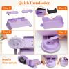 imageLifewit Hair Washing Station For Kids Neck Support Shampoo Bowl for Sink at Home Portable Shampoo Buddy for Teens Friend Elderly Purple