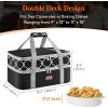 imageLifewit Insulated Casserole Carrier for Hot or Cold Food Casserole Dish Bag Carrying Case Lasagna Lugger Holder for PotluckPartiesPicnicCookouts Fits 9quotx13quot Baking Dish BlackBlack