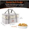 imageLifewit Insulated Casserole Carrier for Hot or Cold Food Casserole Dish Bag Carrying Case Lasagna Lugger Holder for PotluckPartiesPicnicCookouts Fits 9quotx13quot Baking Dish BlackGray