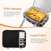 imageLifewit Insulated Casserole Carrier for Hot or Cold Food Casserole Dish Bag Carrying Case Lasagna Lugger Holder for PotluckPartiesPicnicCookouts Fits 9quotx13quot Baking Dish BlackBlack