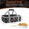 imageLifewit Insulated Casserole Carrier for Hot or Cold Food Casserole Dish Bag Carrying Case Lasagna Lugger Holder for PotluckPartiesPicnicCookouts Fits 9quotx13quot Baking Dish BlackBlack