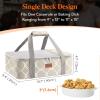 imageLifewit Insulated Casserole Carrier for Hot or Cold Food Casserole Dish Bag Carrying Case Lasagna Lugger Holder for PotluckPartiesPicnicCookouts Fits 9quotx13quot Baking Dish BlackGray