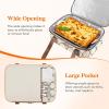 imageLifewit Insulated Casserole Carrier for Hot or Cold Food Casserole Dish Bag Carrying Case Lasagna Lugger Holder for PotluckPartiesPicnicCookouts Fits 9quotx13quot Baking Dish BlackBeige
