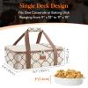 imageLifewit Insulated Casserole Carrier for Hot or Cold Food Casserole Dish Bag Carrying Case Lasagna Lugger Holder for PotluckPartiesPicnicCookouts Fits 9quotx13quot Baking Dish BlackBeige